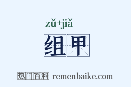 组甲是什么意思的图片